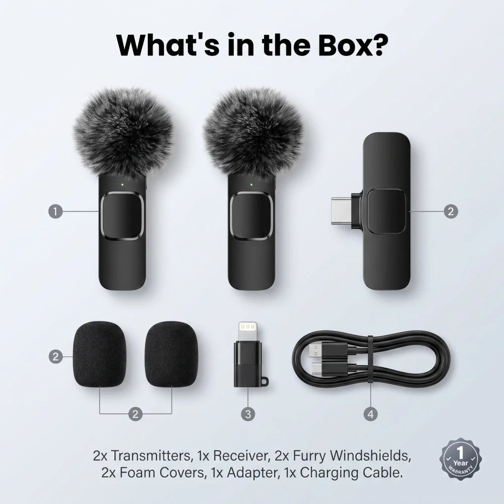 Wireless Mini Lavalier Microphone
