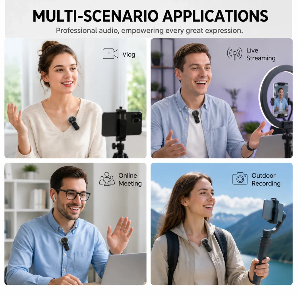 Wireless Mini Lavalier Microphone